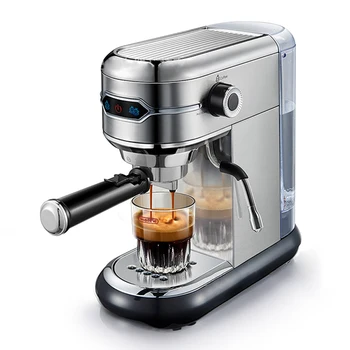1.1 L Kavos virimo aparatas Cafetera 19 Bar Inox Pusiau Automatinė Super Slim ESE POD& Milteliai Espresso, Cappuccino Aparatas Karšto Vandens H11