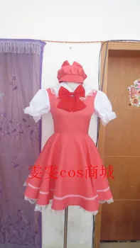 2016 Japonų Anime Cardcaptor Sakura kinomoto sakura cosplay kostiumų Stebuklinga rožinė suknelė