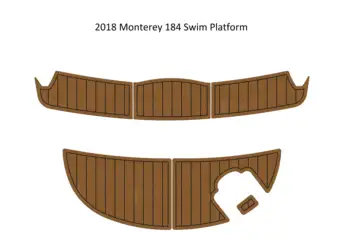 2018 Monterey 184 Plaukti Platforma Valtis EVA Dirbtiniais Putų Tiko Denio Grindų Padas