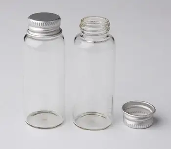 600 x 25ml skaidrus varžtas kaklo stiklo buteliuke su aliuminio dangteliu 25ml stiklo buteliukai mėginio buteliukai Didmeninė SN1431