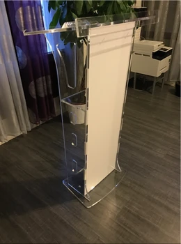 Aukštos kokybės elegantiškas akrilo podiumo organinio stiklo