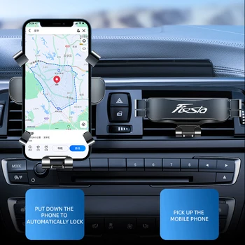 Automobilio, mobiliojo telefono laikiklis, navigacija, laikiklis Kondicionavimo oro išleidimo nustatymo telefono laikiklis Ford Fiesta Interjero Priedai