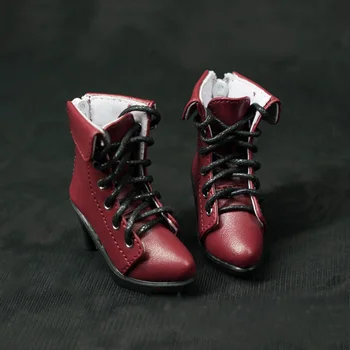 BJD doll batai tinka 1-3 1-4 dydžio retro nurodė, pirštas dirželis aukšti kulniukai batai lėlės priedai