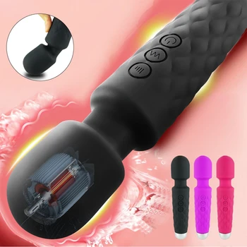 Dildo Penis Vibratorius, Sekso Žaislai, Klitorio Stimuliatorius G-Spot Suaugusiųjų Prekių AV Magic Stick 
