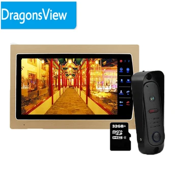 Dragonsview 7 Colių Vaizdo Durų Telefoną su Doorbell Kamera Vaizdo Domofonas Sistema Įrašyti HD Villa ir Buto Naktį