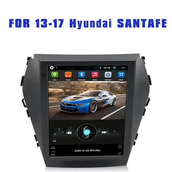 Dėl 13-17 Hyundai SANTA FE Automobilio Radijo Multimedia Vaizdo Grotuvas Universaliųjų Automobilių Stereo GPS ŽEMĖLAPIS Ultra Clear Touch Screen Auto Rotati