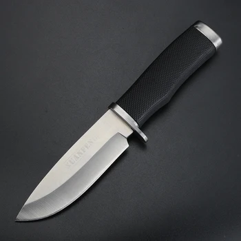 Gumos rankena fiksuotu džiunglių nuotykių medžioklės peilis nešiojamų išgyvenimo įrankis peilis
