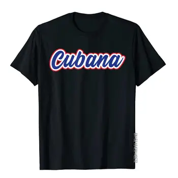 Juokinga, Kubos, Sakydamas, Marškinėliai Cubana Moteris Atostogų Fitneso Viršūnes Tees Klasikiniai Medvilniniai vyriški Top Marškinėliai