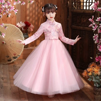 Kinijos Senovės Pasakų Drabužiai Vaikams Hanfu Kostiumas Kinų Tradicija Stiliaus Naujųjų Metų Suknelė Mergaitėms Mados Patogus Suknelės