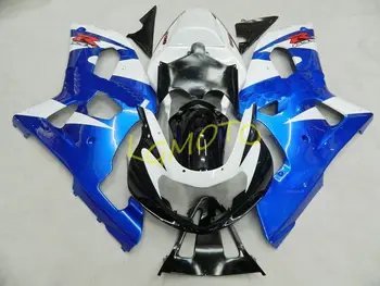 Kėbulo Motociklo Lauktuvės rinkinys už nugaros gražus mėlyna balta SUZUKI GSXR600 750 K1 01 02 03 GSXR600 GSXR750 2001 2002 2003 Purvasargiai