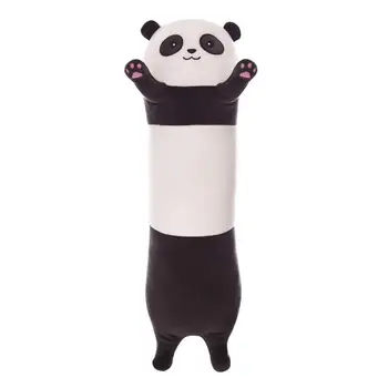 Mielas Animacinių Filmų Ilgai, Mesti Pagalvės Minkštas Pliušinis Iškamšos Panda Žaislas, Lėlė Visą Kūno Hugging Miega Napping Pagalvę Namo Kambaryje