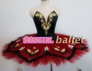 moterų donQuijote baleto scenos kostiumai raudona esmeralda profesinės tutus suaugusiųjų blynas baleto kostiumai raudona nutcracaker tutuSB0032