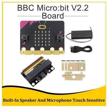 NAUJAS-BBC Micro:Tiek V2.2 Rinkinys, integruotas Garsiakalbis Mikrofonas Programuojami Plėtros Valdybos+ TIEK V1.0 Plėtros Valdybos+Akrilo Atveju