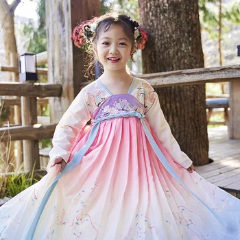 Naujas Hanfu mergaičių Romper sijonas aukštos klasės prekės ženklo pagerėjo vaikų sijonas super Pasakų Princesė Tango kostiumas