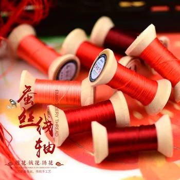 Naujas Punktas Kinų 100% Šilko Siuvinėjimo Siūlai Siūlai, siuvinėjimo siūlas, Siuvimo Straipsnis Medinės pakuotės