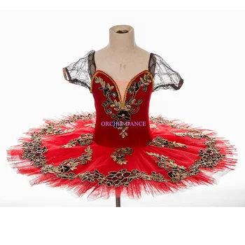 Profesionalūs Aukštos Kokybės Pasirinktinis Dydis 12 Sluoksnių Veiklos Dėvėti Baleto Kostiumai Moterims Suaugusiųjų Raudona Konkurencijos Tutu