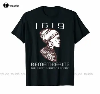 Projekto 1619 Prisiminti, Pirmasis Afrikos Iškrovimo Patriotas Black T-Shirt Xs-5Xl Berniukai Tshirts Mados Marškinėlius Vasarą Naujas Populiarus