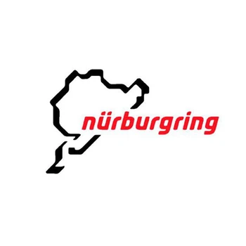 SEKINNEW Lenktynių trasos Nurburgring Lipdukas Juokingi Langą Automobilio Lipdukas, Pasirašyti Juoda Balta Apdaila, Automobilių Reikmenys 20*12CM