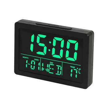 Skaitmeninis Laikrodis-Žadintuvas Su Didelis LED Ekranas Temperatūrai Nustatyti Atidėjimo Laikrodžiai, Miegamojo Lovos Stalas