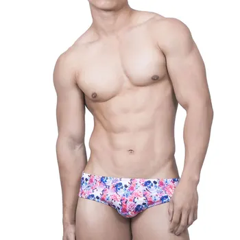 T233 vasaros rožinė spausdinti seksualus stora mažas juosmens vyrų maudymosi baseinas vyrų paplūdimio šortai bikini plaukimo vyrų keltą plaukti trumpikės skrynios