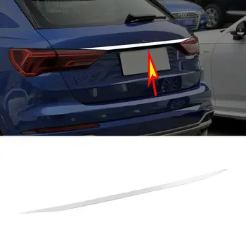 Tinka Audi Q3 (F3)2019-2021 Automobilis Naujas, nerūdijančio Plieno, Galiniai Kamieno Dangčio Viršelio dekoras Apdailos Liejimo Optikos Reikmenys 1PCS