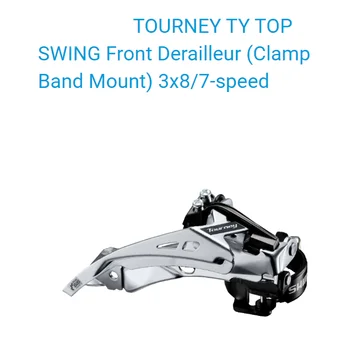 TURNYRAI Serijos TY FD-TY700-TS6 Front Derailleur - TOP SWING - Clamp Juosta Mount - 3x8/7-pavarų