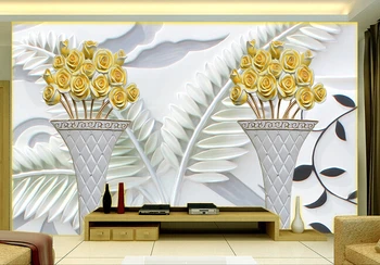 Vartotojo 3D freskomis,modernus paprastumas rose butterfly papel de parede,gyvenamasis kambarys su sofa-lova, TV wall miegamojo sienos popieriaus