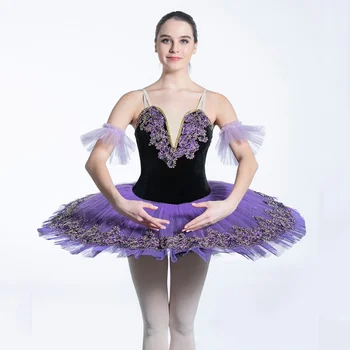 Violetinė profesionalių baleto mdc mergaitės, vaiko, vaikams, baleto mdc adulto moterų balerinos šalies baleto šokio kostiumai baleto suknelė