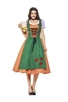 Vokietijoje Alaus Kostiumas Moterims Oktoberfest Dirndl Tradicija Bavarijos Alaus Festivalis Šalis Išgalvotas Suknelė